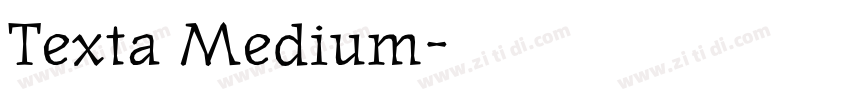 Texta Medium字体转换